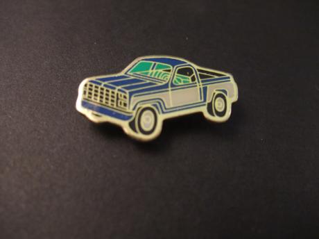 Chevrolet Short Box Pick Up 1980 blauw-wit model